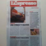 L'Espresso di venerdì 28 novembre 2014, dedica un articolo alla madis Room a pag 107